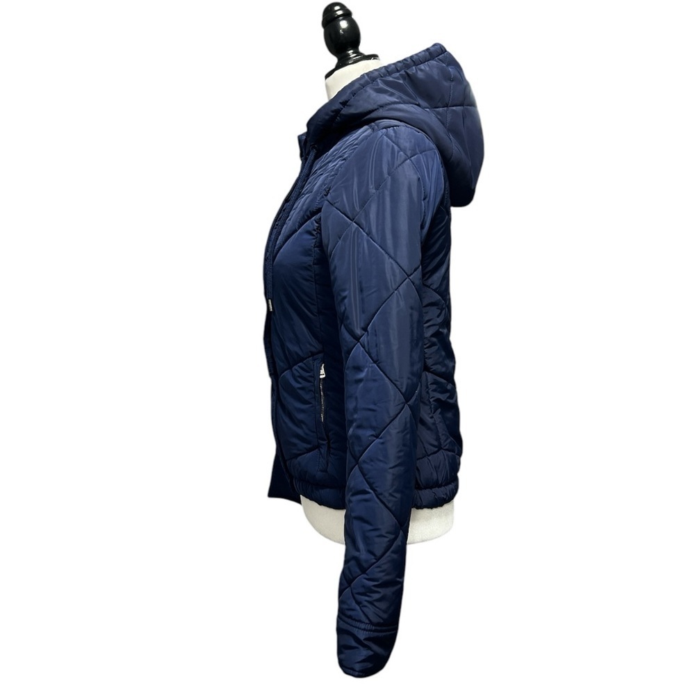 LORNA JANE Hooded Women's Blue Quilted Jacket - Picture 2 of 15